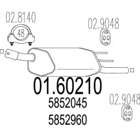 Амортизатор MTS 01.60210