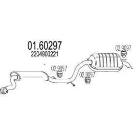 Амортизатор MTS 01.60297