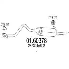 Амортизатор MTS 01.60378