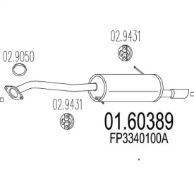 Амортизатор MTS 01.60389