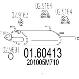 Амортизатор MTS 01.60413