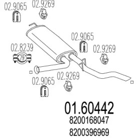 Амортизатор MTS 01.60442