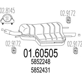 Амортизатор MTS 01.60505