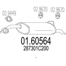 Амортизатор MTS 01.60564