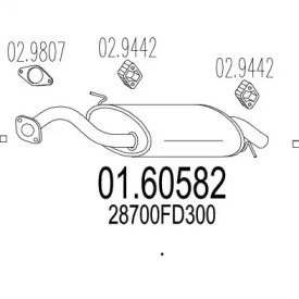 Амортизатор MTS 01.60582