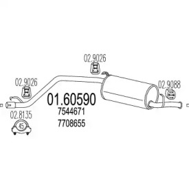 Амортизатор MTS 01.60590