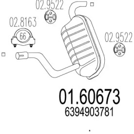 Амортизатор MTS 01.60673