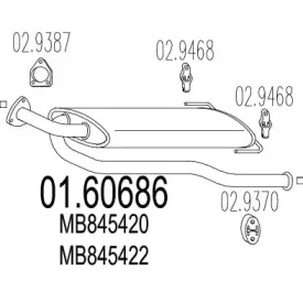 Амортизатор MTS 01.60686