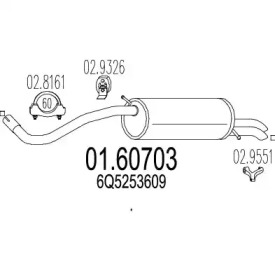 Амортизатор MTS 01.60703