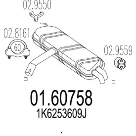 Амортизатор MTS 01.60758