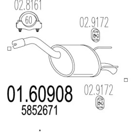 Амортизатор MTS 01.60908