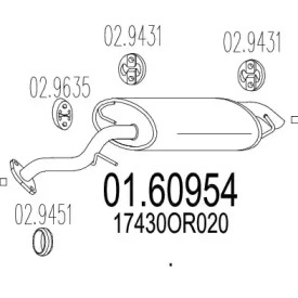 Амортизатор MTS 01.60954