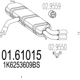 Амортизатор MTS 01.61015