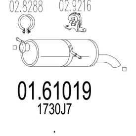 Амортизатор MTS 01.61019