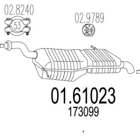 Амортизатор MTS 01.61023