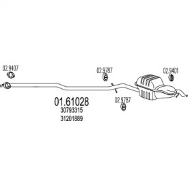 Амортизатор MTS 01.61028