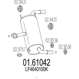 Амортизатор MTS 01.61042