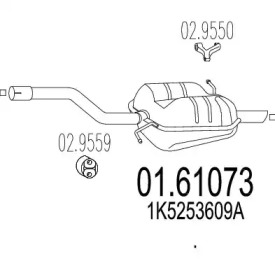 Амортизатор MTS 01.61073