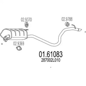 Амортизатор MTS 01.61083