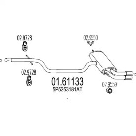 Амортизатор MTS 01.61133