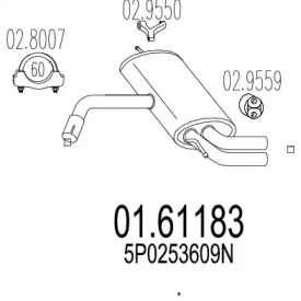 Амортизатор MTS 01.61183