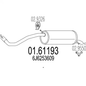 Амортизатор MTS 01.61193