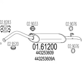 Амортизатор MTS 01.61200