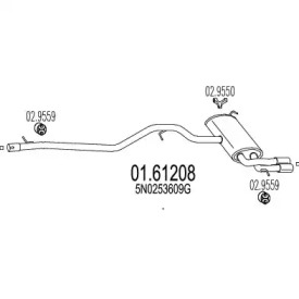 Амортизатор MTS 01.61208