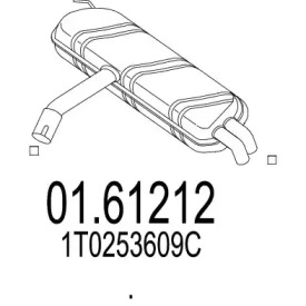 Амортизатор MTS 01.61212