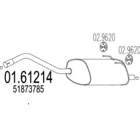 Амортизатор MTS 01.61214