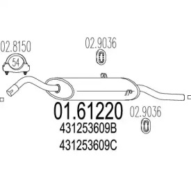 Амортизатор MTS 01.61220