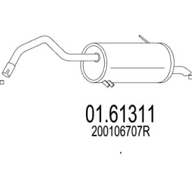 Амортизатор MTS 01.61311