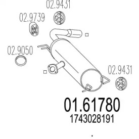 Амортизатор MTS 01.61780