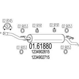 Амортизатор MTS 01.61880