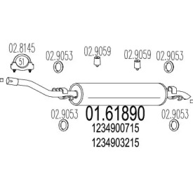 Амортизатор MTS 01.61890