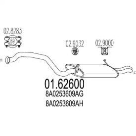 Амортизатор MTS 01.62600