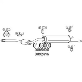 Амортизатор MTS 01.63000