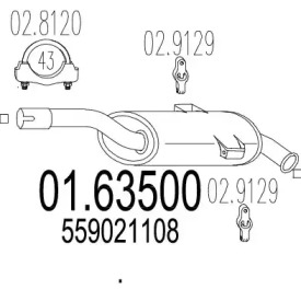 Амортизатор MTS 01.63500