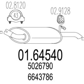 Амортизатор MTS 01.64540