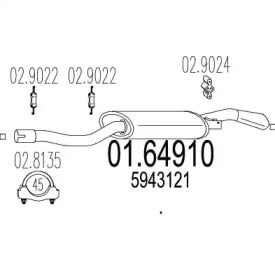 Амортизатор MTS 01.64910