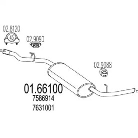 Амортизатор MTS 01.66100