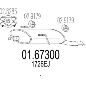 Амортизатор MTS 01.67300