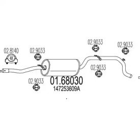 Амортизатор MTS 01.68030