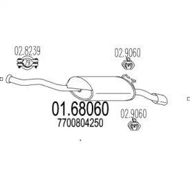 Амортизатор MTS 01.68060