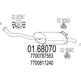 Амортизатор MTS 01.68070