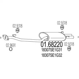 Амортизатор MTS 01.68220