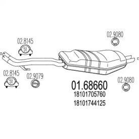 Амортизатор MTS 01.68660