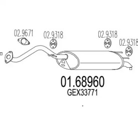 Амортизатор MTS 01.68960