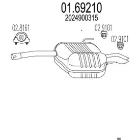 Амортизатор MTS 01.69210