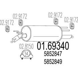 Амортизатор MTS 01.69340